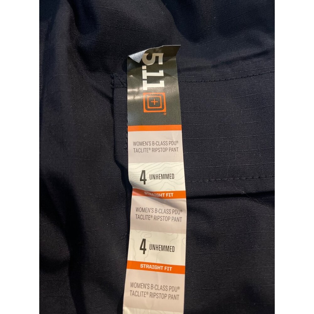 NWT 5.11 Tactical Wm B-Class Taclite PDU Pant Sz 4 Unhemmed 64371 Midnight Navy - Picture 6 of 8
